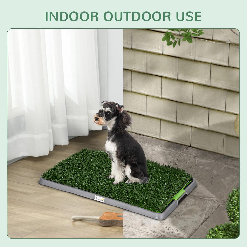 Artificial Grass Dog Toilet With Tray For Potty Training Indoor Outdoor 2 Packs 67 X 41cm