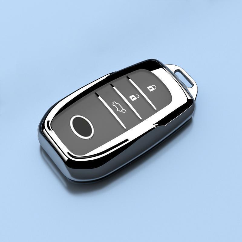 Роскошный подвес-чехол для ключа для Toyota Highlander 2025 – Унисекс, Полностью закрывающаяся пряжка с гибридной цепочкой 380T