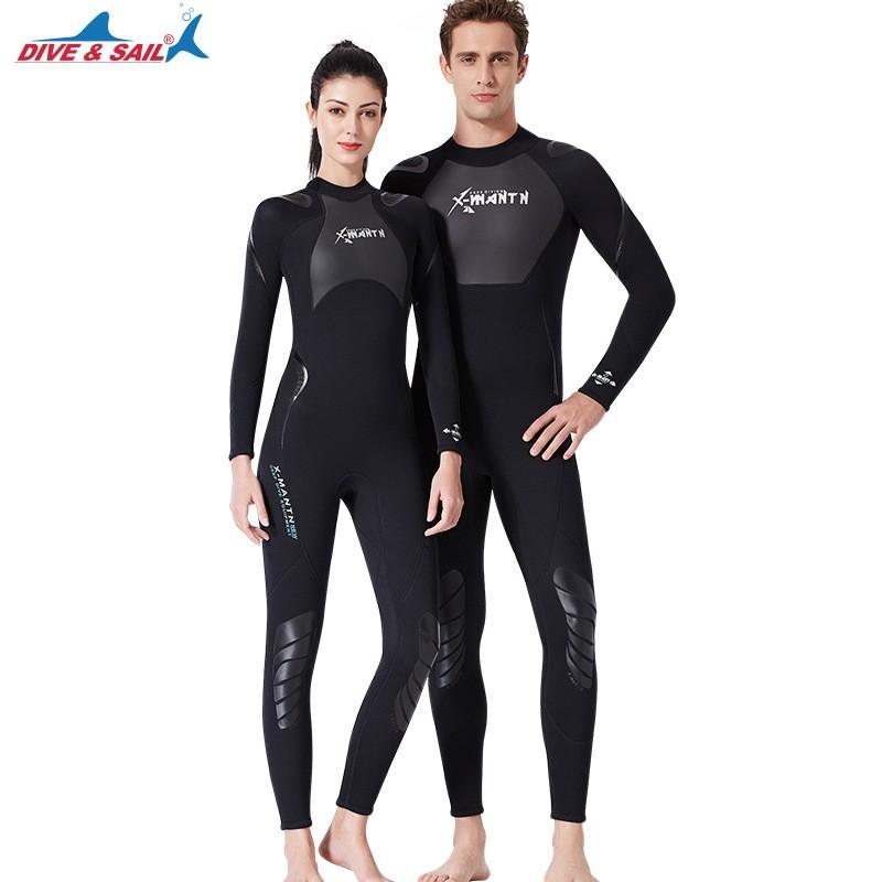 Diving Wetsuit 3mm Fullsuit Men Women Thermal Insulation Snorkeling Surfing Swimming Cold Water