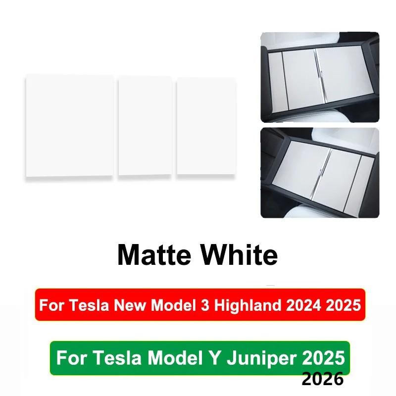 For Tesla Model Y Juniper 2026 Model 3 Highland Center Console Cover Protector Sticker Central Control Panel Film Accessories