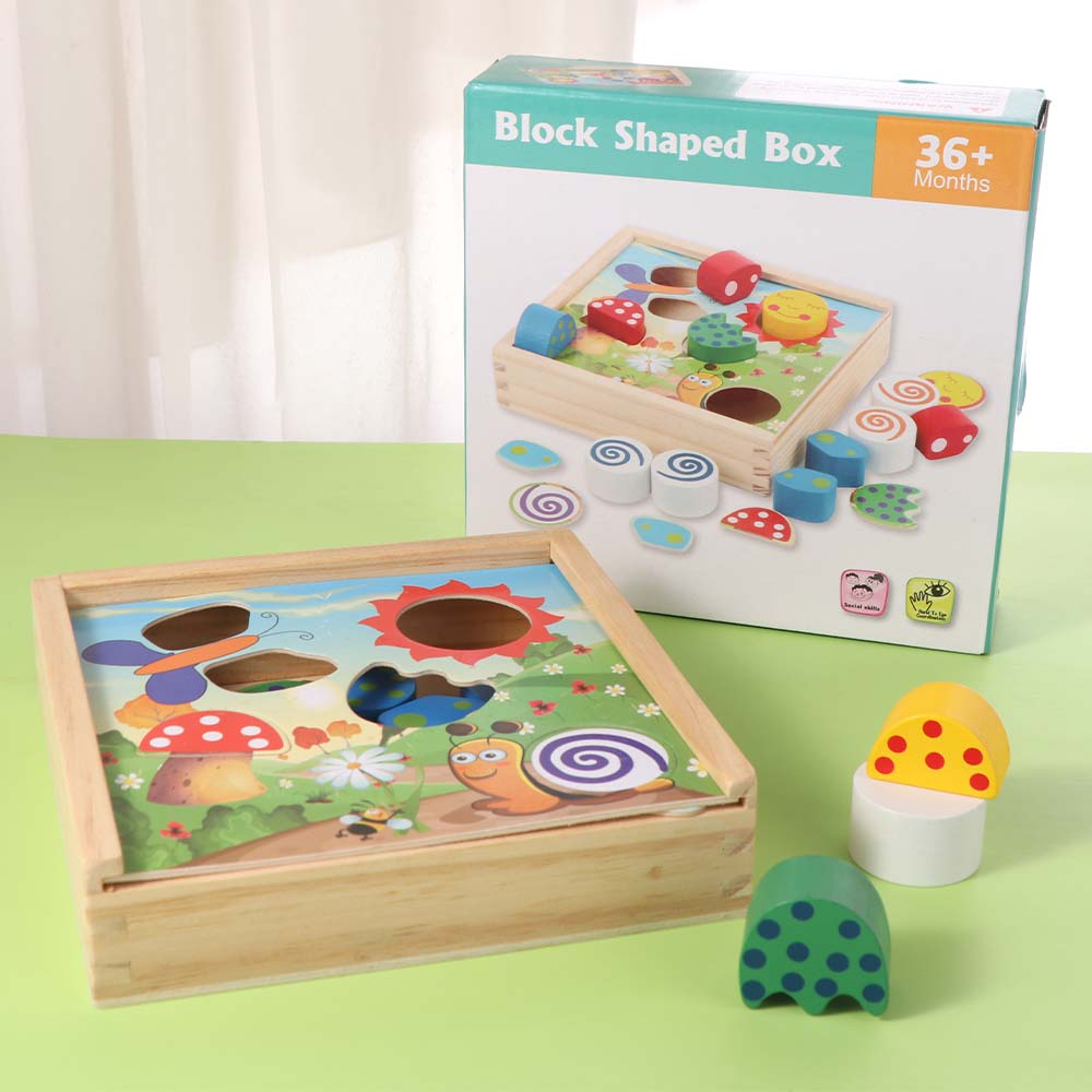 Jigsaw Color Shape Sorting Box Early Education Colorful Matching Blocks Children's Kids Gift