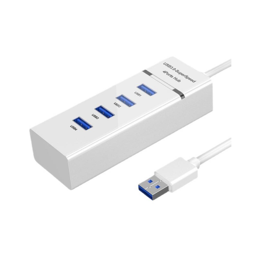 Высокоскоростной 4-портовый USB 3.0 концентратор, USB-удлинитель, USB-разветвитель для компьютера, Высокоскоростная передача данных
