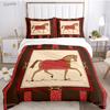 Персия Скачущая Лошадь Всесезонное Одеяло Роскошный Пододеяльник Комплекты Постельного Белья Мягкий Пододеяльник И Наволочки Подростковый Односпальный/Двуспальный/Евро/Кинг