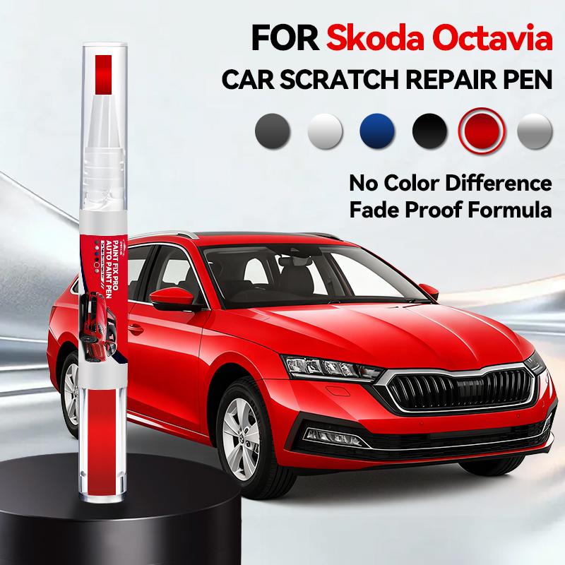 Для Skoda Octavia Автомобильный ремонтный маркер краски Подкраска Удаление царапин Сделай сам Автоаксессуары Бежевый 123 Белый Серый LD7S 160 Черный Красный