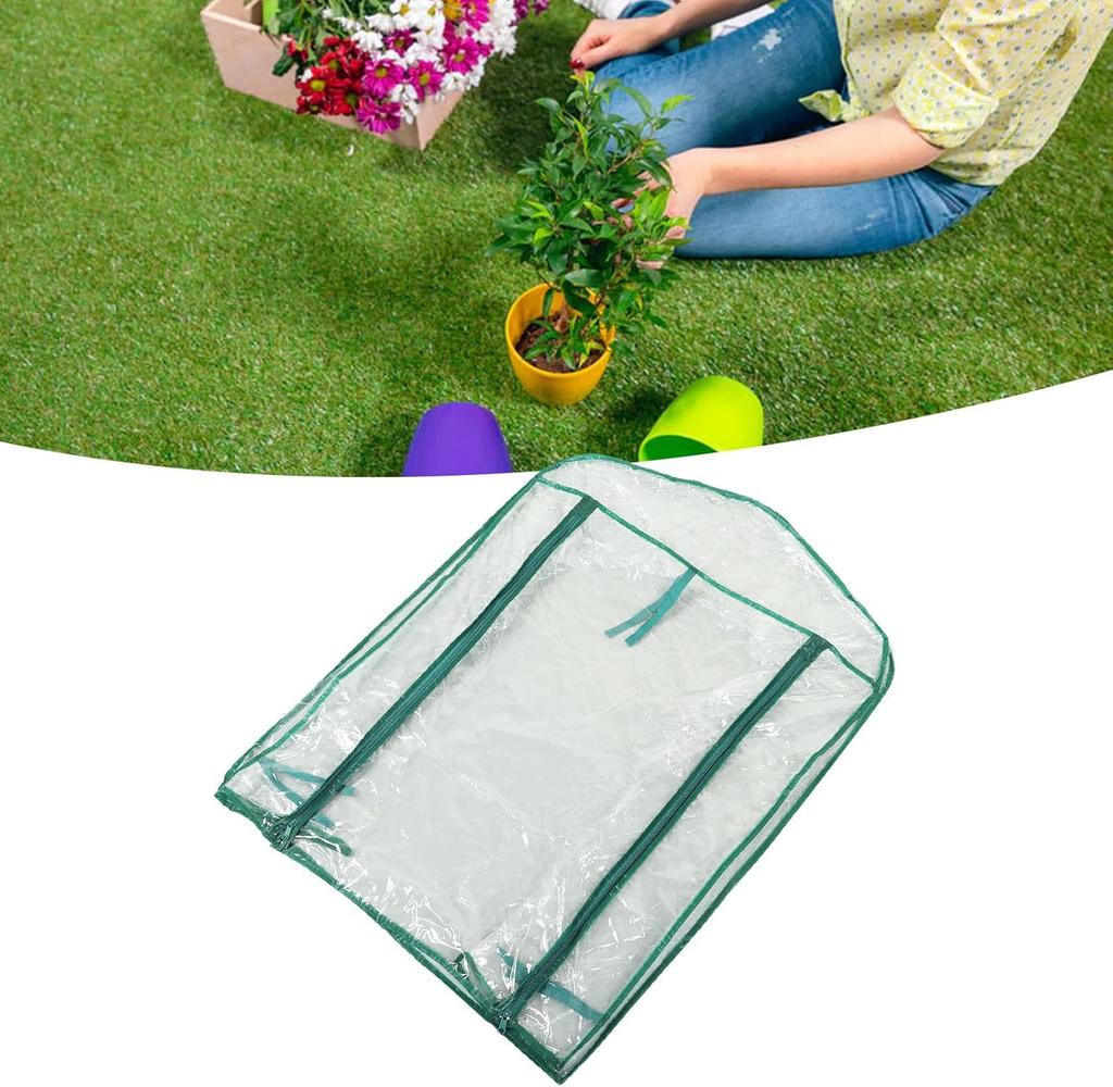 Чехол для теплицы Цветы Растения Теплый для улицы Внутреннее ПВХ тепличное покрытие с застежкой-молнией Без полки для сада
