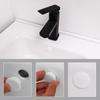 10pcs Sink Hole Overflow Ring Plug Replacement Bath Drain Cap Wash Basin Overflow Ring  Bathtub
