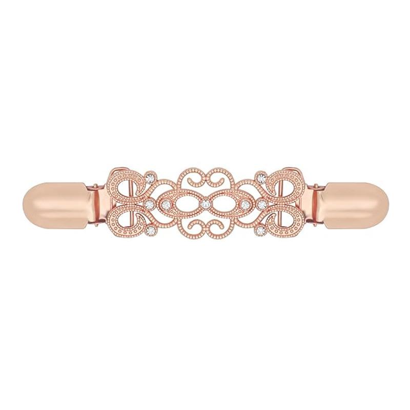 European Style Metal Clips for Clothing Classic Pattern Metal Retainer Clip Woman's Sweater Scarf Accessories