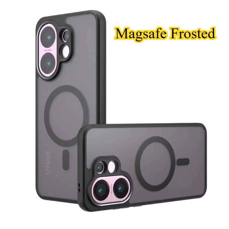 For VIVO S30 Pro Mini Case for Magsafe Magentic Matte Acrylic Bumper for VIVO S30 5G X200 FE Wireless Charging Hard PC Case