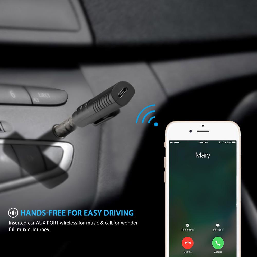 Bluetooth-приемник AUX 3,5 мм 2.4 Гц черный