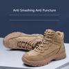 construction site welding safety shoes high ankle steel toe safety boots anti-slip anti punctue protective shoes with metal toe