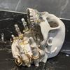 Шкатулка для хранения украшений в виде черепа Готический Полимерный Многофункциональная Шкатулка для хранения ожерелий, колец, серег Настольный Декор Домашний Органайзер Подарок