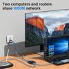 Plug and Play 1000Mbps Ethernet Splitter RJ45 Port 1 to 3 LAN Splitter High Speed Internet Splitter Cat 5/5e/6/7/8 Cable