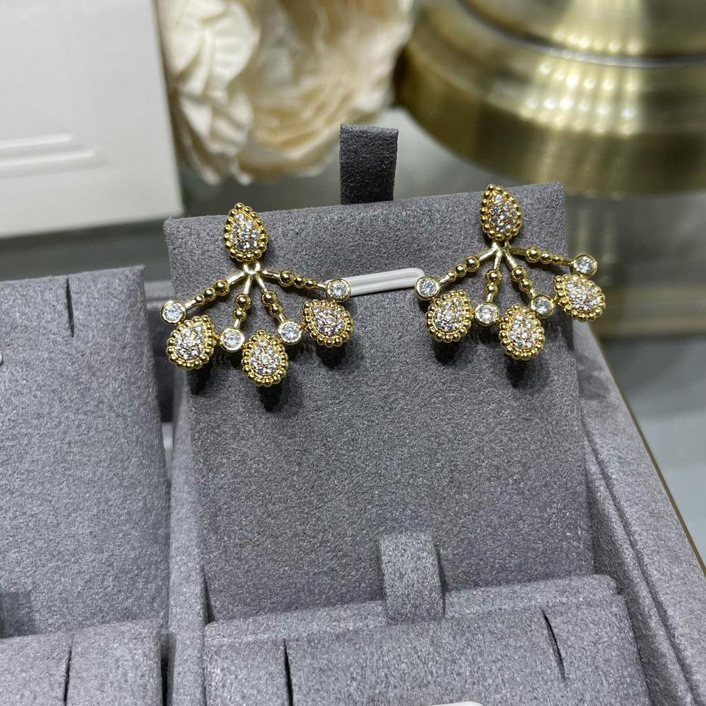 Новый Горячий Бренд Винтажные Серьги для Женщин Роскошные Ювелирные Изделия Мода Капля Воды Дизайнерские Серьги-Подвески Чистое Серебро 925 Пробы Вечерние Серьги-Пуссеты