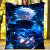 1pc Gojo Satoru Theme Blanket - Digital Print, Polyester, Cozy for All Seasons, Perfect for Outdoor, and Travel