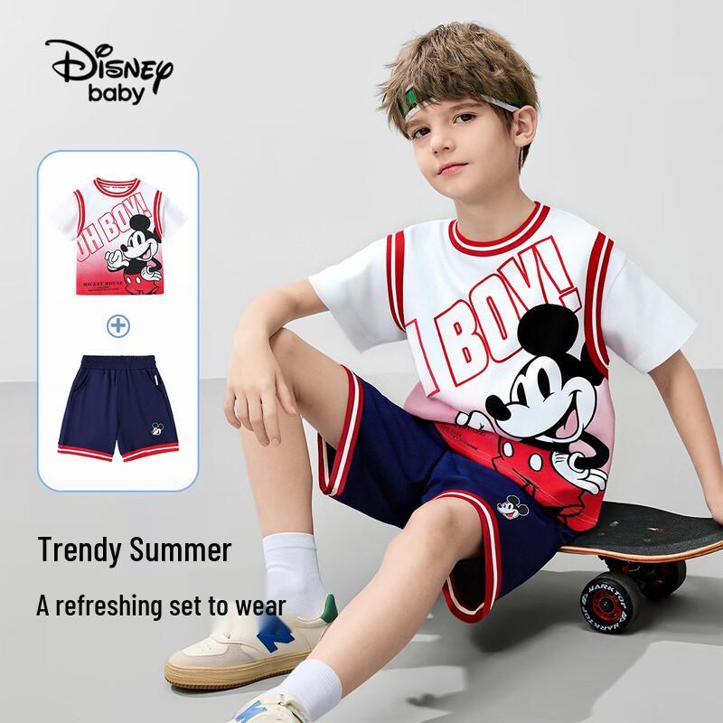 Комплект из шорт и футболки с коротким рукавом для мальчика Disney Baby
