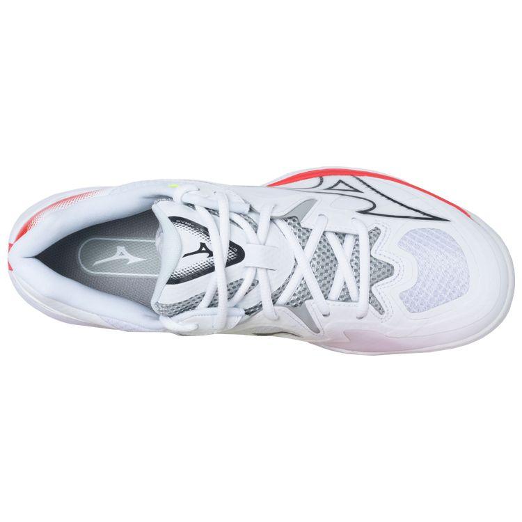 Mizuno Кроссовки унисекс Wave Claw 3 Wide White Radiant Red Ebony 71GA244305