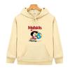 Kids Mafalda Hoodies for Teen Kawaii Graphic Anime Sweatshirts Girls Boy Clothes Children's Clothing Hoody Long Sleeve Tops