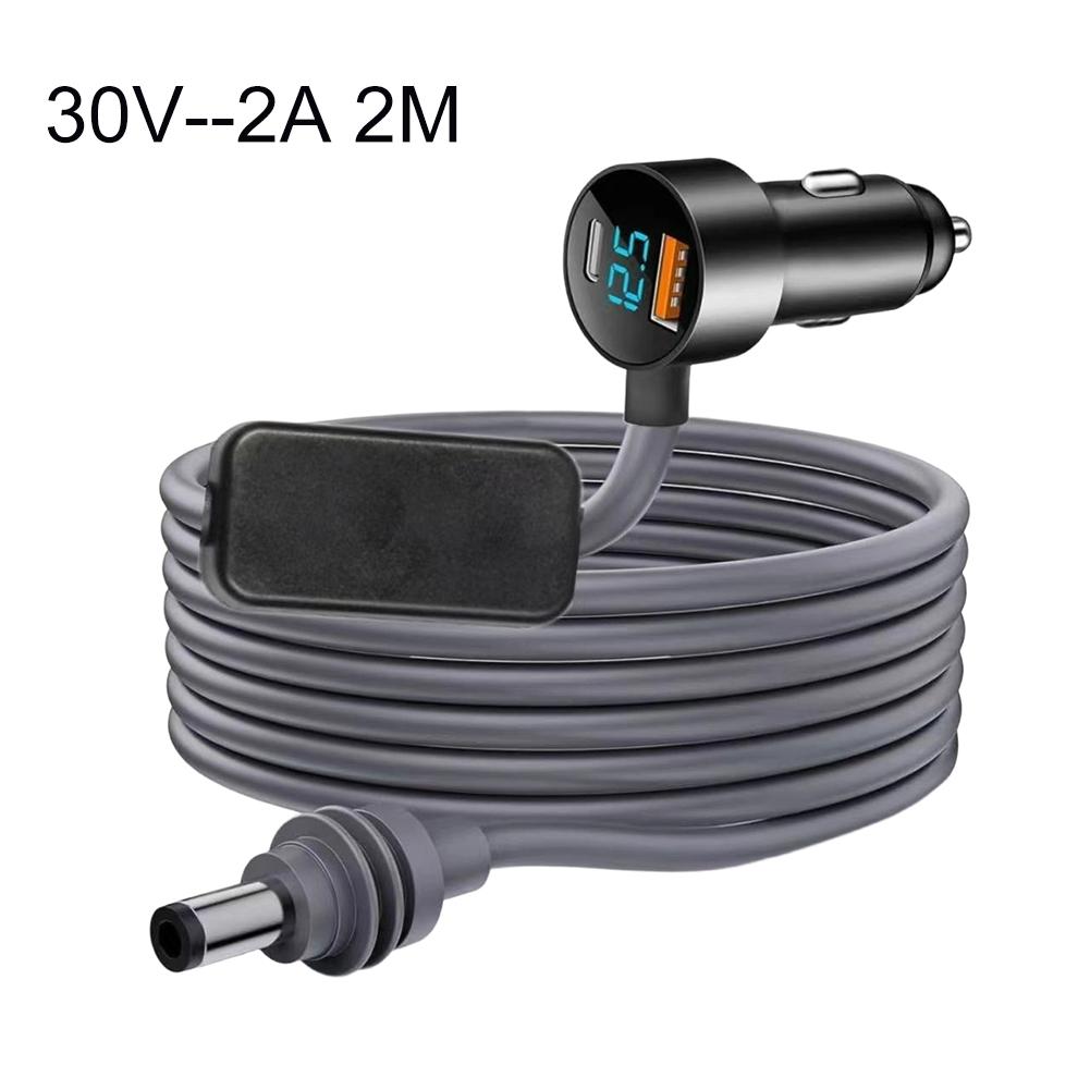 Автомобильное зарядное устройство 3-в-1 с цифровым дисплеем для Starlink-Mini, шнур питания постоянного тока с двойными USB-портами, разработанное для устройств Starlink-Mini