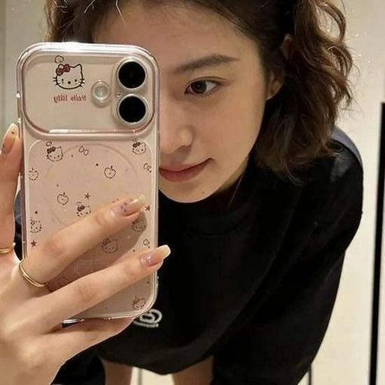 Магнитный чехол Apple KT Cat для iPhone 17/17 Pro - Мягкий мультяшный дизайн