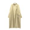 AMERI UNDRESSED Stand Collar Long Coat S Beige Women Used