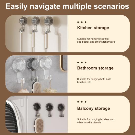 2/4/6 шт. крючков на присосках прочные несущие легко устанавливаемые прозрачные вешалки на присосках водонепроницаемые вакуумные вешалки на присосках
