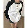 Y2k Aesthetic Long Sleeve T-shirt Women Star Print Loose Graphic TShirt Fairy Grunge Vintage Tee Shirts Femme Emo Tops