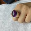 Ювелирные изделия ручной работы, мужское кольцо с аметистом, кольцо из стерлингового серебра 925 пробы, мужское кольцо с квадратным драгоценным камнем, винтажное мужское кольцо с печаткой, подарок на День благодарения,