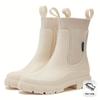 Women'SRain Boots - Slip-Resistant Thick Sole, Comfortable Fabric Inner & Insole, Versatile Outdoor Footwear for Casual Attire