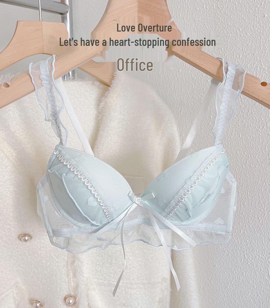 Elegant Lace Wireless Push-Up Bra: Anti-Sag, Enhances Shape