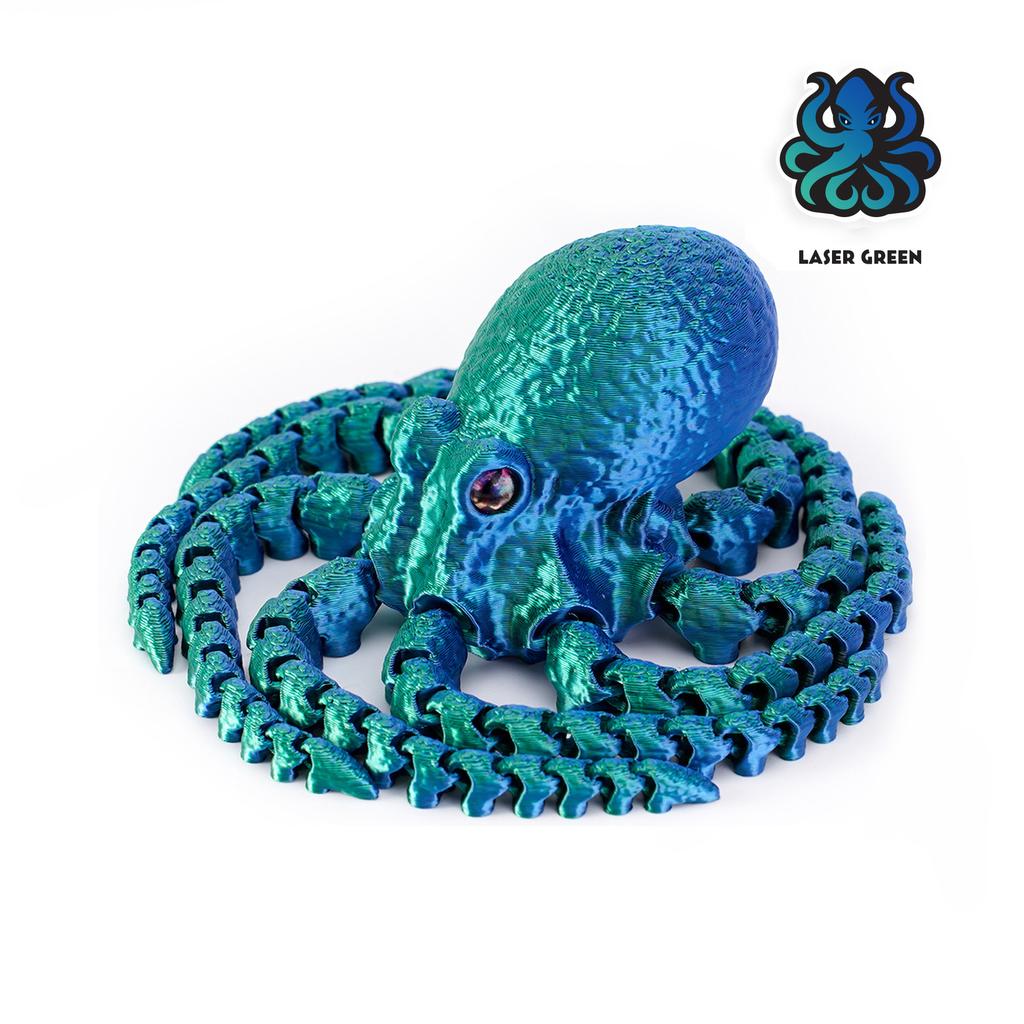 3D Printed Articulated Octopus – Poseable Tentacles Desk Toy, Eco-Friendly PLA Sculpture, Unique Gift for Kids & Adults