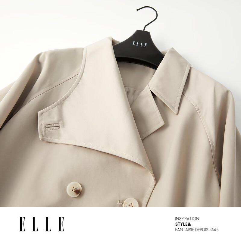 ELLE Женский длинный тренч в французском стиле