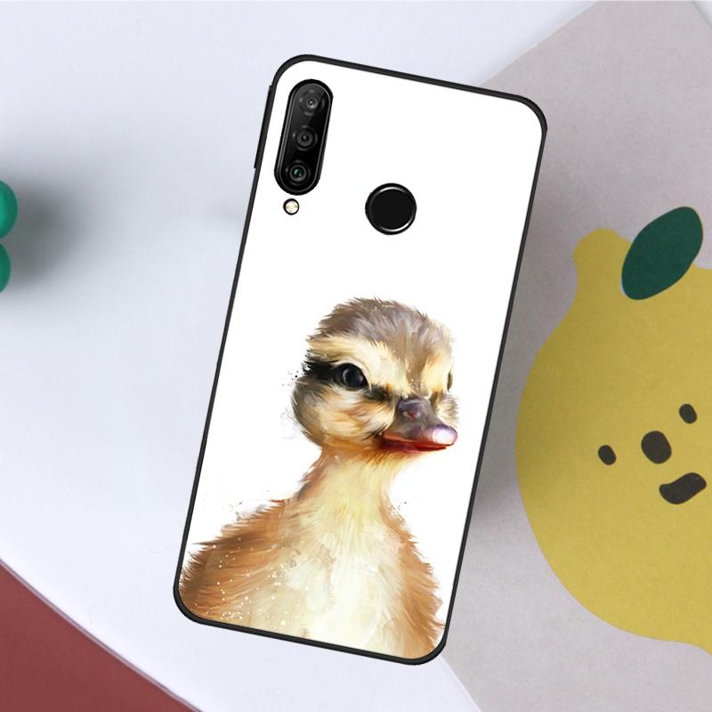 Милый Мультяшный Утенок Для Huawei Nova 7i 8i 11i 12i 12s Y73 Y70 Y90 Y60 Y72 Y61 Y91 9 10 SE P40 Lite P30 Pro Чехол