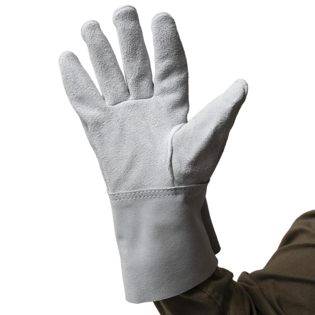 ACE AG055Y Cowhide Welding Gloves, Gray, Size L