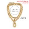 Multilayer Chain Choker Goth Hiphop Rock Necklace for Women Men Jewelry Accessories