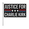 Флаг RIP Чарли Кирк Настоящий патриотический памятный флаг 3×5 футов Уличный двухсторонний баннер для декора сада, патио, балкона, забора