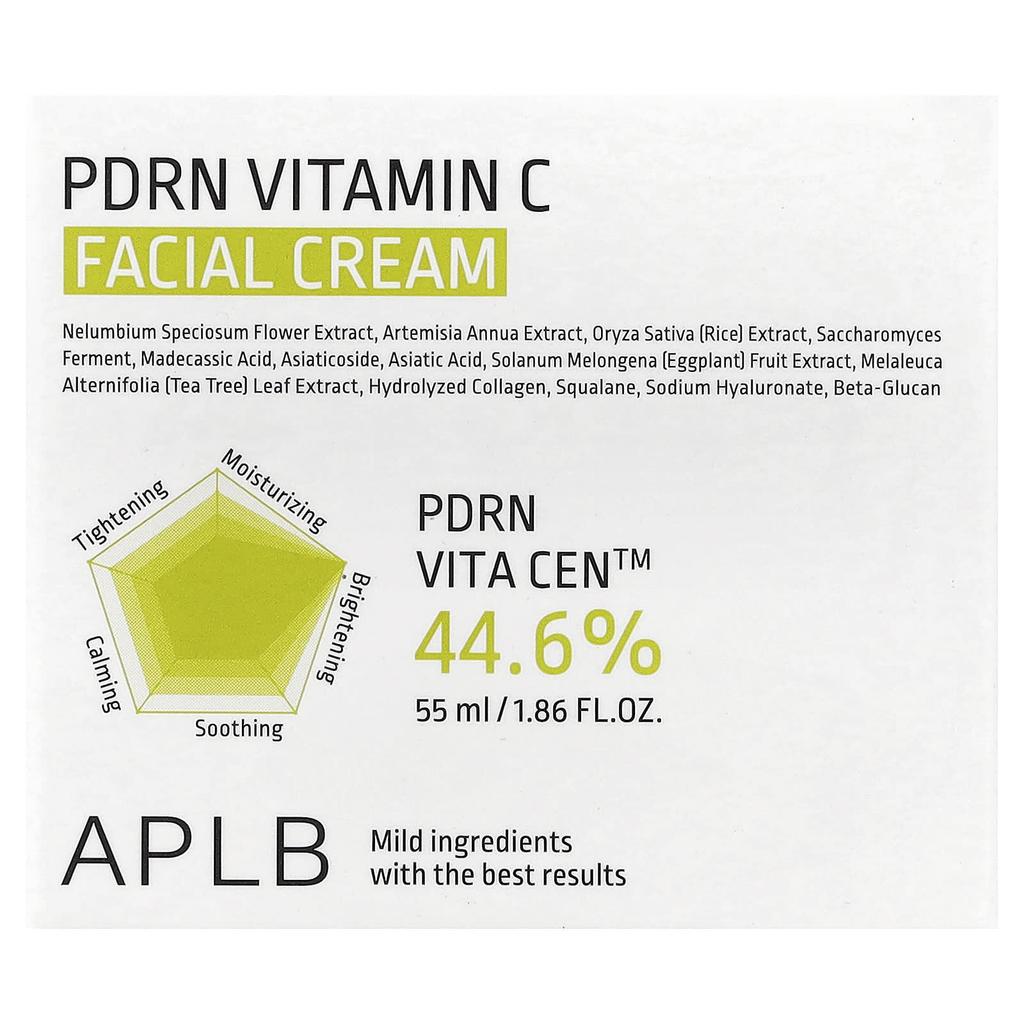APLB PDRN Vitamin C Facial Cream, 55ml (1.86 Fl Oz)