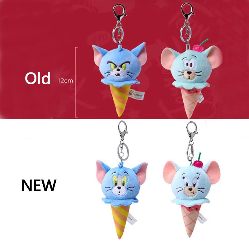 Tom and Jerry Plush Keychains Cosplay Cheese Toast Bagel Cake Jerry Hamburger TOM Lovely Cute Gift Toy Toy