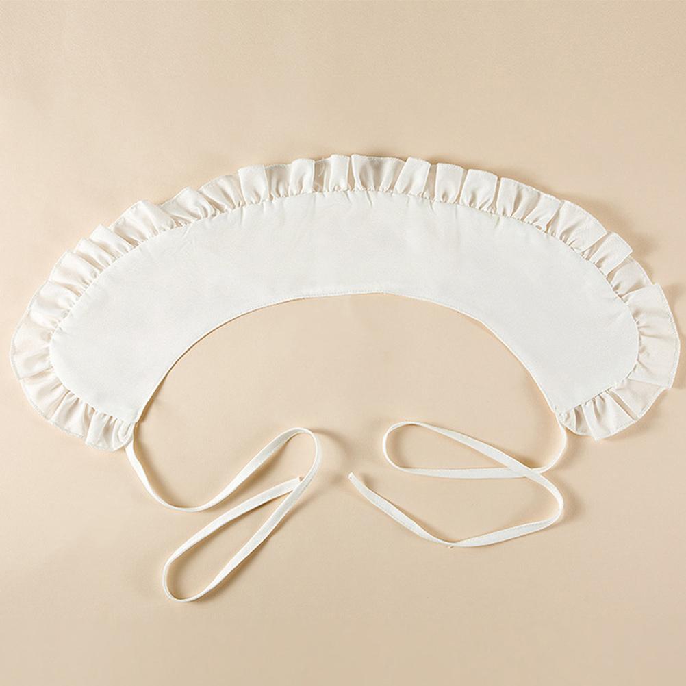 Shawl False Collar Clothes Accessory Women Detachable White Fake Dress Shirts for Sweater Ruffles Decor Lapel Lolita Big