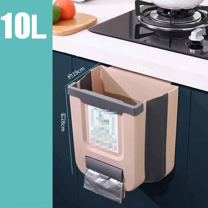 Hanging Trash Bin Foldable Storage Garbage Counter Cabinet Wall Mounted Can Camping Portable Caravan Motorhome Car