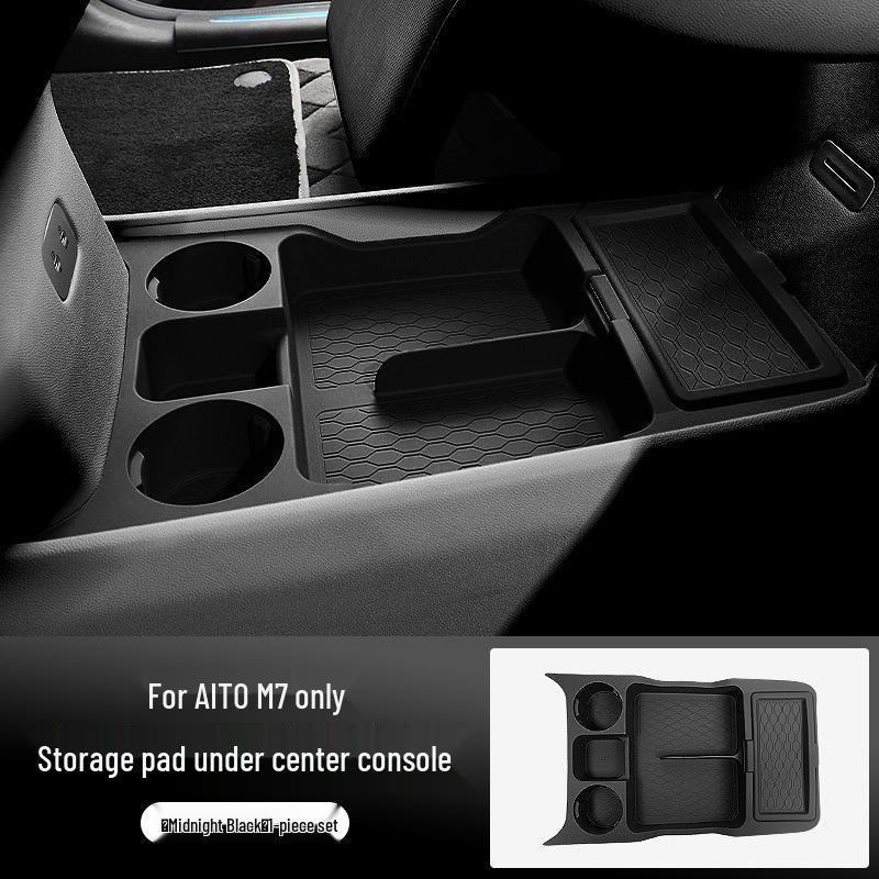 Huawei AITO Wenjie M7 Center Console Lower Layer Storage Organizer - Car Interior Accessory