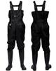Waders Fishing Long Boots Radial Sole Waterproof Suit Chest High Fishing Waders with Inner [unizom] [Inner Mesh] (26cm~27cm, Black/Nylon Mesh)
