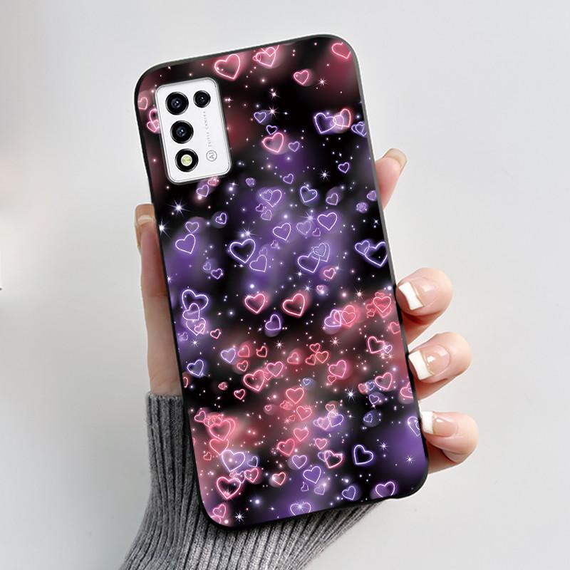 For ZTE Libero 5G III,  A202ZT Soft Silicone Black Case For ZTE Libero 5G II, A103ZT Popular Pattern Panda Shockproof Shell