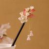 Handmade Flower Hair Sticks Ethnic Chinese Style Hair Chopsticks Winding Hairpin  for Disk Hair