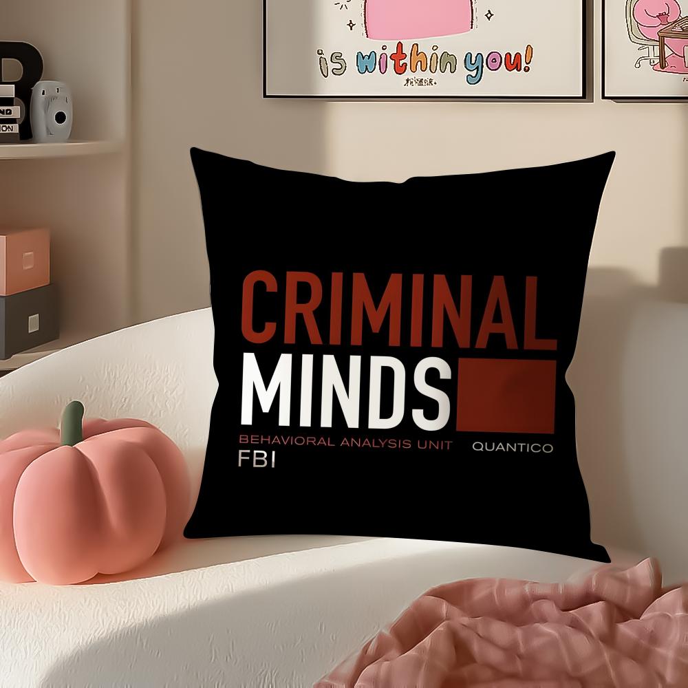 Сериал Психологический CCriminal mminds Наволочка Наволочка Короткий Плюш Невидимая молния Комната Диван Наволочка