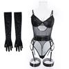 Women's See-through Sexy Bodysuit Mesh Splicing Underwear Sexy Set