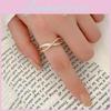 Изысканное кольцо в корейском стиле с геометрическим узором в виде ракушек для женщин, отличающееся модным открытым дизайном.