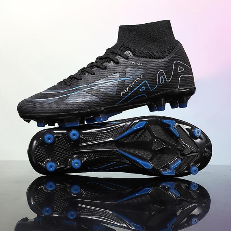 Sneakers Student Football Shoes Men's High Top Flying Weaving Training Nails Spikes 2025 Artificial Grass European Cup Crush