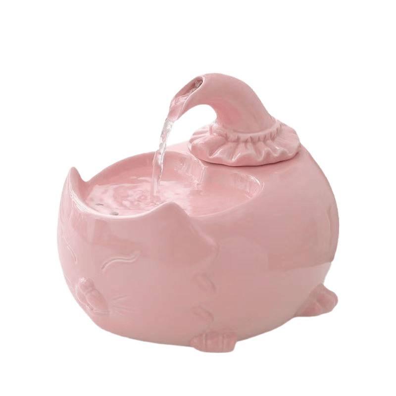 Керамическая Автоматическая Поилка для Животных - Динамичная Циркулирующая Чаша для Кошек и Собак, Не Требует Подключения к Сети