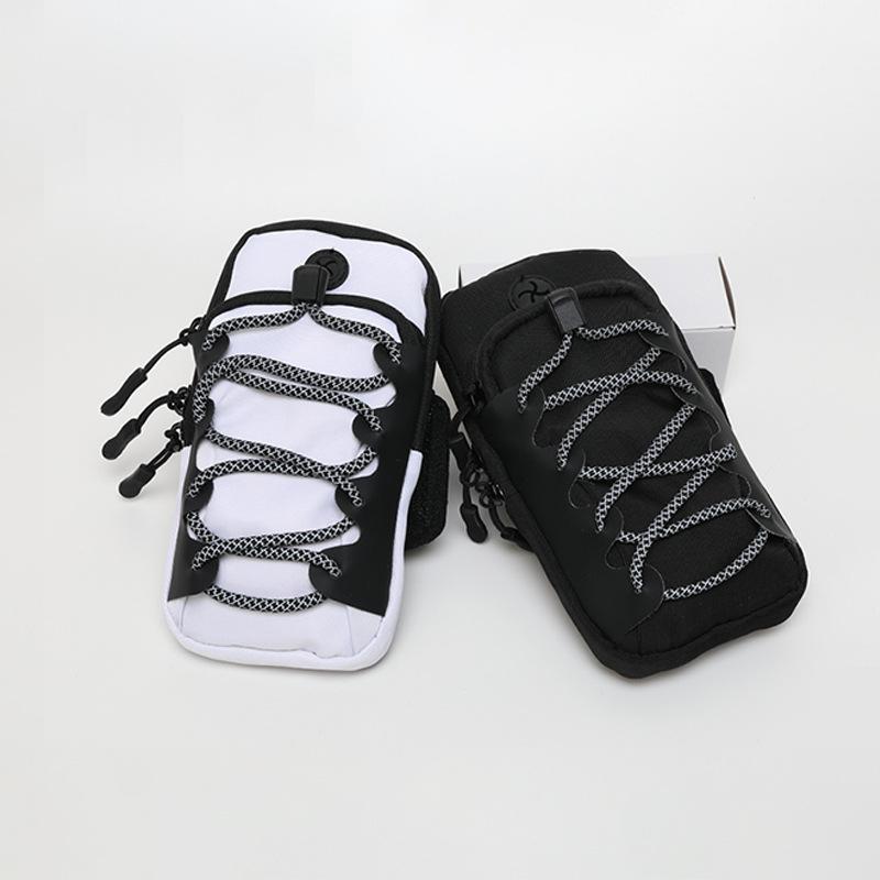 Reflective Running Arm Band Phone Holder, Outdoor Night Running Safety Arm Sleeve, Multi-Sport Wristband Pouch for Smartphones