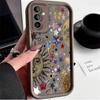 Case For Samsung Galaxy S25 S24 S23 Ultra S22 S21 Plus FE 5G A55 A54 A35 A15 Planet Sun Cocktail Print Silicone Phone Case